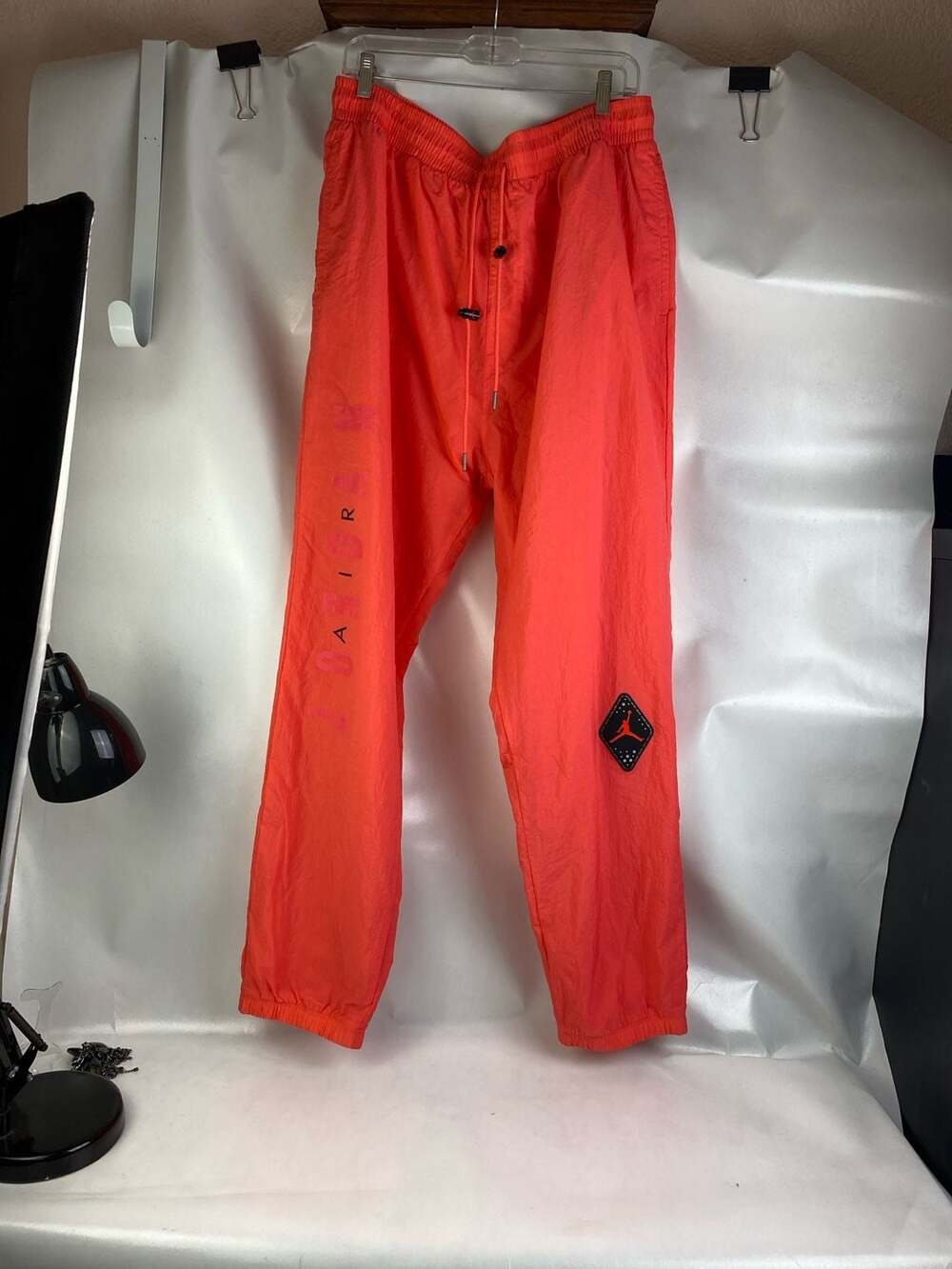 I’m Jordan Jumpman Diamond Nylon Track Pants Orange 2XL